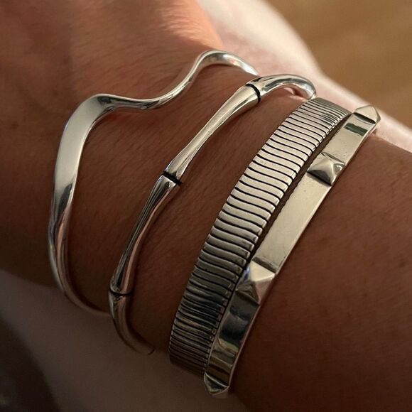 The Minimalist Cuff Bracelet in 925 open, adjustable unisex - Picture 8 of 12